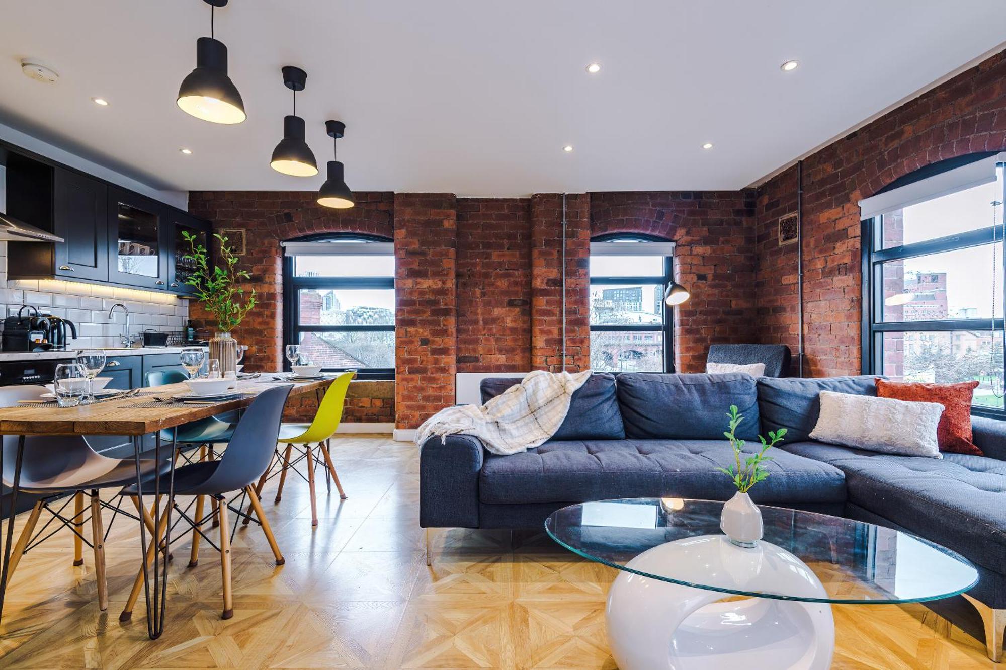 2 King Size Beds In Manhattan Styled Oversize Apartment Leeds  Exterior photo