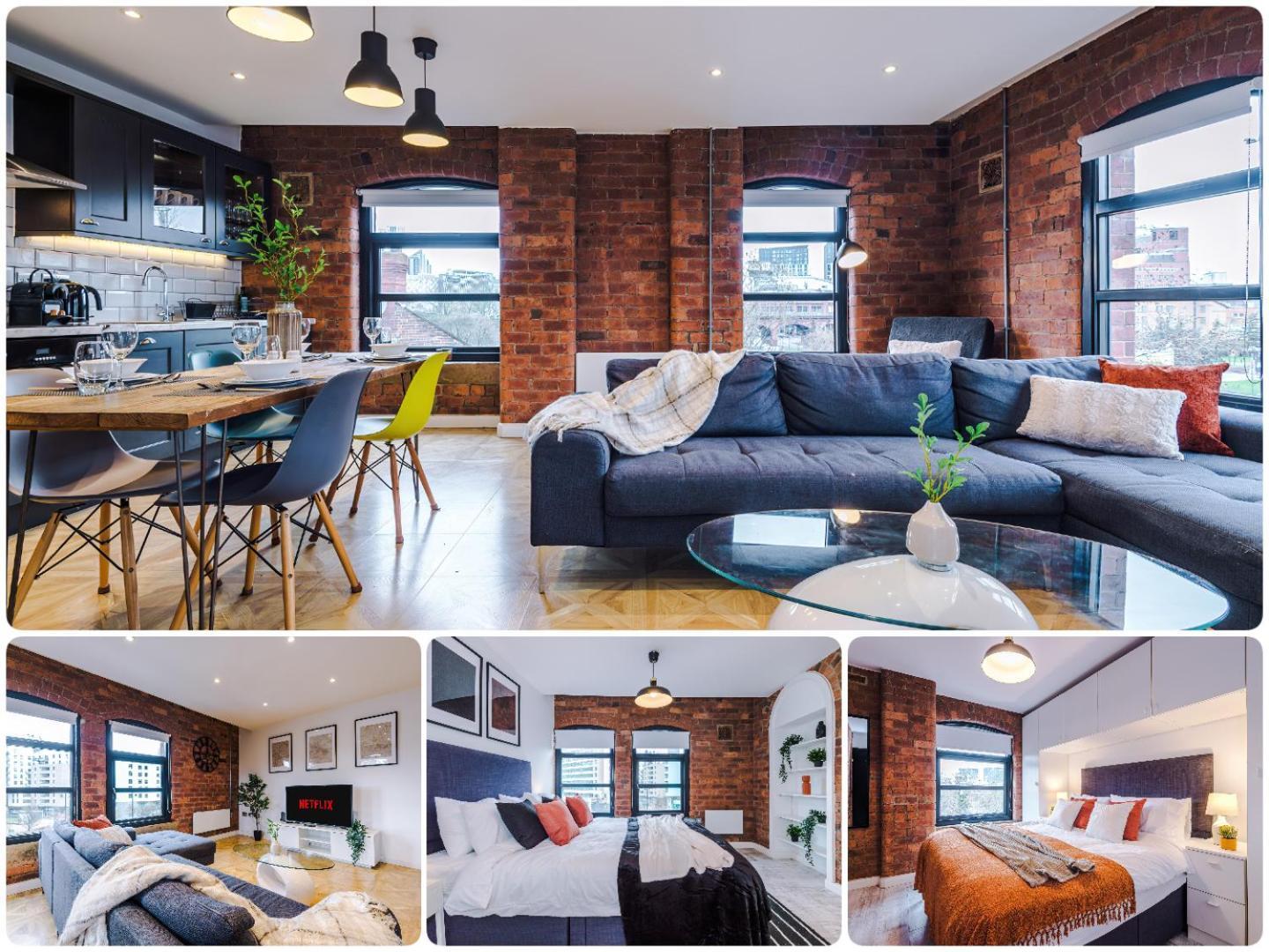 2 King Size Beds In Manhattan Styled Oversize Apartment Leeds  Exterior photo